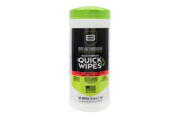 Image of Breakthrough Clean Technologies Synthetic CLP Quick Wipes - 50 Count Canister - 5in x 6in Wipes, 50 Count, BT-CLP-QW-50