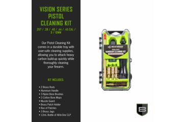 Image of Breakthrough Clean Technologies Vision Series Hard-Case Handgun Cleaning Kit, .38 Cal/.40 Caliber/.45 Caliber, BT-CCC-P