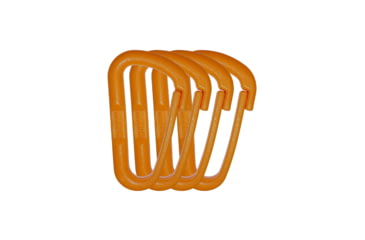 Image of Breakwater Supply Breakwater Supply Hingeless Carabiner 4-Pack - Orange, E7-1SMM-00TD