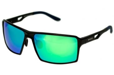 Image of Breed Centaurus Sunglasses, Black Titanium Frame, Green Lens BSG021BK