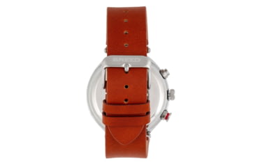 Image of Breed Chronograph Leather-Band Watch w/Date, Brown/Silver, BRD8607, Brown/Silver, One Size, BRD8607