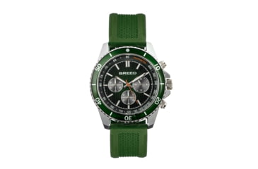 Image of Breed Chronograph Strap Watch, Green, BRD9101, Green, One Size, BRD9101