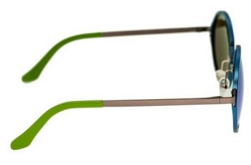 Image of Breed Corvus Sunglasses, Blue Titanium Frame, Green Lens BSG025BL