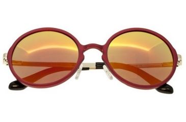 Image of Breed Corvus Sunglasses, Red Titanium Frame, Red Lens BSG025RD