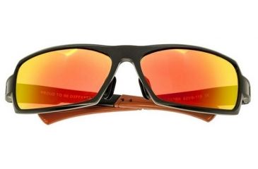 Image of Breed Cosmos Sunglasses, Black Titanium Frame, Red-Yellow Lens BSG013BK
