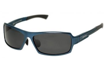 Image of Breed Cosmos Sunglasses, Blue Titanium Frame, Black Lens BSG013BL