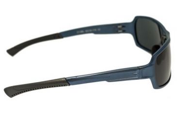Image of Breed Cosmos Sunglasses, Blue Titanium Frame, Black Lens BSG013BL
