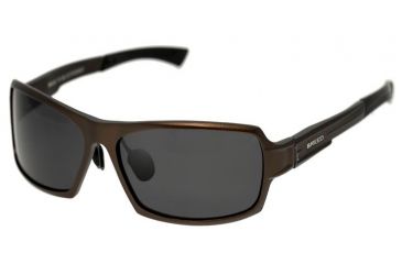 Image of Breed Cosmos Sunglasses, Brown Titanium Frame, Black Lens BSG013BN