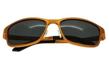 Image of Breed Hydra Sunglasses, Orange Titanium Frame, Black Lens BSG022OG