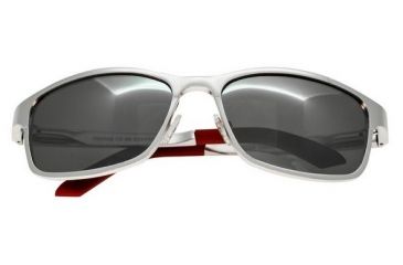 Image of Breed Hydra Sunglasses, Silver Titanium Frame, Black Lens BSG022SR