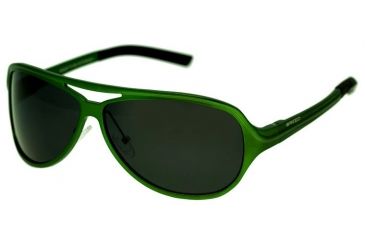 Image of Breed Langston Sunglasses, Green Titanium Frame, Black Lens BSG012GN