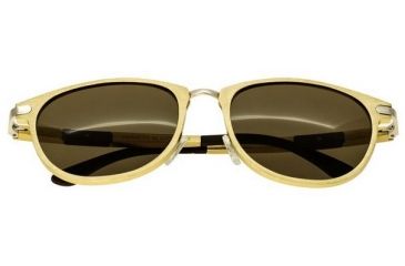 Image of Breed Orion Sunglasses, Gold Titanium Frame, Brown Lens BSG020GD
