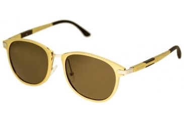 Image of Breed Orion Sunglasses, Gold Titanium Frame, Brown Lens BSG020GD