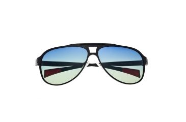 Image of Sunglasses Apollo 006BK, Black Titanium Frame, Blue/Yellow  Lens