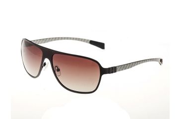 Image of Sunglasses Atmosphere 004BN, Brown Titanium Frame, Brown Lens