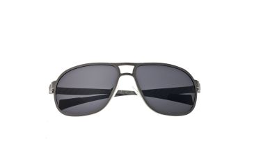 Image of Sunglasses Concorde 001SR, Silver Titanium Frame, Black Lens
