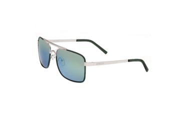 Image of Breed Sunglasses Draco Sunglasses, Silver / Blue-Green BSG047SL