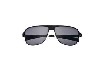 Image of Sunglasses Hardwell 007BK, Black Titanium Frame, Black Lens