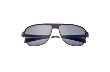 Image of Sunglasses Hardwell 007BN, Brown Titanium Frame, Black Lens