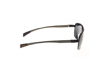 Image of Sunglasses Hardwell 007BN, Brown Titanium Frame, Black Lens