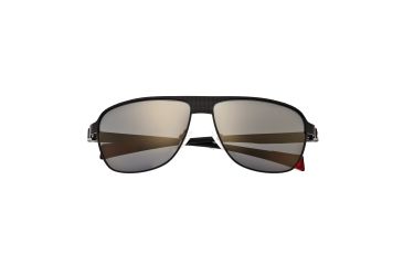 Image of Sunglasses Hardwell 007GM, Gunmetal Titanium Frame, Silver/Gold Mirror Lens