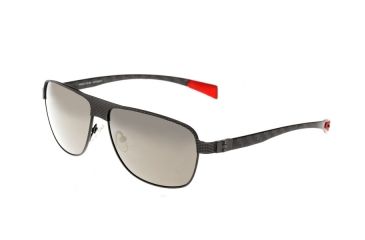 Image of Sunglasses Hardwell 007GM, Gunmetal Titanium Frame, Silver/Gold Mirror Lens