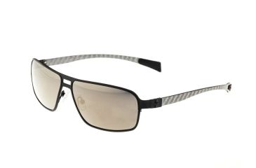 Image of Sunglasses Meridian 003BK, Black Titanium Frame, Gold/Yellow Lens
