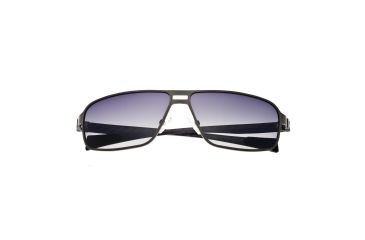 Image of Sunglasses Meridian 003GM, Gunmetal Titanium Frame, Black Gradient Lens