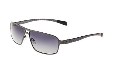 Image of Sunglasses Meridian 003GM, Gunmetal Titanium Frame, Black Gradient Lens