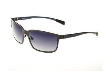 Image of Sunglasses Neptune 008GM, Gunmetal Titanium Frame, Black Gradient Lens