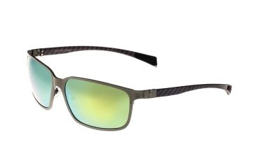 Image of Sunglasses Neptune 008SR, Silver Titanium Frame, Gold/Yellow Mirror Lens