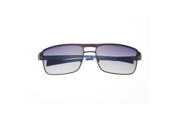 Image of Sunglasses Taurus 005BN, Brown Titanium Frame, Blue/Gradient Lens