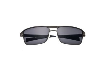 Image of Sunglasses Taurus 005GM, Gunmetal Titanium Frame, Black Lens
