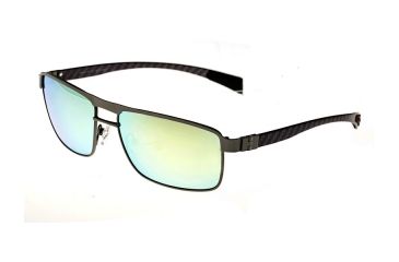 Image of Sunglasses Taurus 005SR, Silver Titanium Frame, Gold/Yellow Mirror Lens