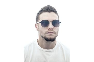 Image of Sunglasses Volta 009BK, Black Titanium Frame, Black Gradient Lens