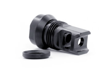 Image of Breek Arms 2BO-S Short Single Port Muzzle Brake, 223/556, 1/2x28, Black, BRK4047