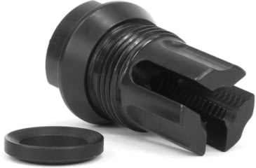 Image of Breek Arms 3FO-S Flash Hider Short Outside Threaded Muzzle Device, 9mm Luger, 1/2x28 Thread, Black, BRK4036