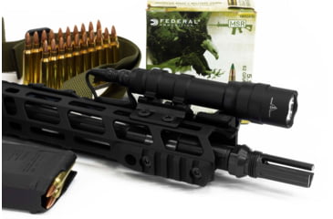 Image of Breek Arms 5 Slot M-LOK Aluminum Rail Section Quick Ramp w/ QD Sling Mount, Black, BRK734