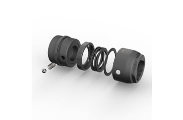 Image of Breek Arms Breek-LOK 3QD Quick Detach Suppressor Mount, 1.375x24 TPI HUB Assembly, Titanium, Black, BRK4300