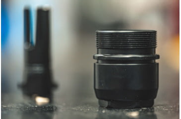 Image of Breek Arms Breek-LOK Quick Attach Suppressor Mount 1.375x24, TPI HUB Assembly Titanium, Black, BRK4100