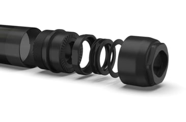 Image of Breek Arms Breek-LOK Quick Attach Suppressor Mount 1.375x24, TPI HUB Assembly Titanium, Black, BRK4100