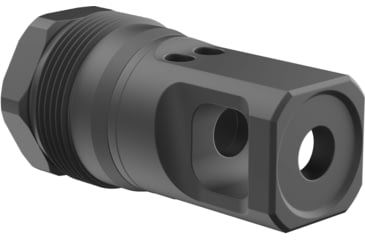 Image of Breek Arms Plan B Echo Single Port Muzzle Brake, .223 Remington/5.56x45mm NATO, 1/2x28, Nitride, Black, BRK4430