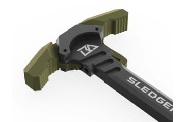 Image of Breek Arms Sledgehammer AR-15 Ambidextrous Charging Handle, Green, BRK6015-RGREEN