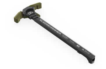 Image of Breek Arms Sledgehammer AR-15 Ambidextrous Charging Handle, Green, BRK6015-RGREEN