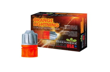 Image of Brenneke Orange Lightning 125th Anniversary 12 Gauge 440 Grain 2.75in Shotgun Slug Ammo, 5 Rounds, SL-122OL