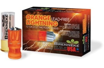 Image of Brenneke Orange Lightning Lead Free Sabot 12 Gauge 2.75in Shotgun Slug Ammo, 5 Rounds, SL-122OLN