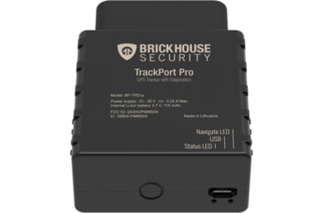Image of Brickhouse Security TrackPort Pro Diagnostic Vehicle Tracker, Black, G-TrackPortPro