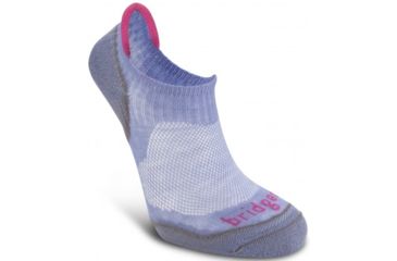 Image of Bridgedale CoolFusion Run Na-kd Light Micro Sock - Women's-Smoky Blue-Small