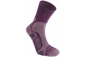 Image of CoolFusion TrailBlaze Light Crew Sock - Womens-Plum-Medium