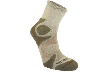 Image of Bridgedale CoolFusion TrailHead Light 3/4 Crew Irregular Sock - Men's-Assorted-Large